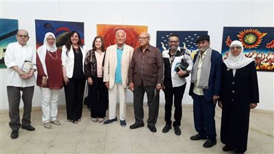 بالصور.. فنانين ومبدعين في افتتاح معرض الراحل سمير ظريف بالأوبرا