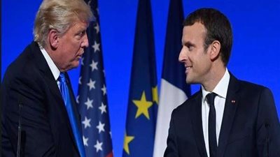 ترامب يجري اتصالا هاتفيا بـ ماكرون بسبب إيران