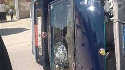 إصابة 4 مجندين في انقلاب سيارة شرطة بأسيوط
