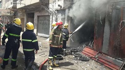 إخماد حريق نشب داخل شقة سكنية بفيصل دون إصابات