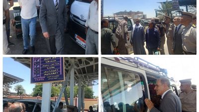 محافظ أسيوط يتفقد مواقف السيارات للتأكد من الالتزام بالتعريفة الجديدة للمواصلات