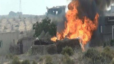 السيطرة على حريق مزرعة بالوادي الجديد أدى لتفحم شجر الزيتون