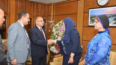 طارق الجمال يستقبل رئيس الإدارة المركزية للطلاب الوافدين بـ 