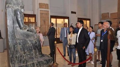 رئيس مدغشقر يزور المتحف المصري