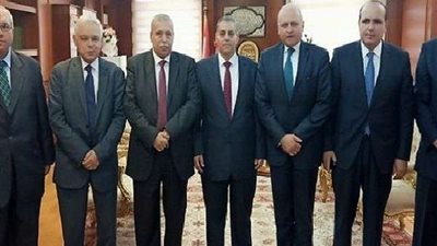 رئيس النيابة الإدارية يستقبل وفد جامعة القاهرة لتقديم التهنئة بعد منصبه الجديد