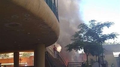 الحماية المدنية تسيطر على حريق بنادي الاتحاد السكندري
