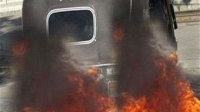 نيابة حلوان تنتدب المعمل الجنائي لمعاينة حريق مبنى المعصرة