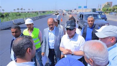 وزير النقل يتفقد أعمال تطوير و رفع كفاءة طريق بنها / المنصورة