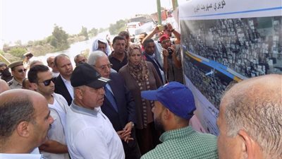 محافظ الدقهلية ووزير النقل يعلنان بدء تشغيل كوبري صهرجت الكبرى 1