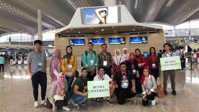 جامعة وسط الصين تستقبل وفد طلاب بنها