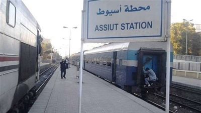 إصابة شخصين صدمهما قطار بمزلقان أسيوط