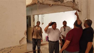 بالصور.. رئيس مدينة كفر شكر يتفقد أعمال إنشاء المركز التكنولوجي بالمدينة