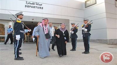 صور.. مغادرة وفود الحجاج الفلسطينيون إلى السعودية من مطار القاهرة
