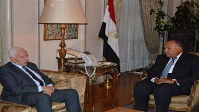 «شكري» يبحث مع «عزام الأحمد» التطورات على الساحة الفلسطينية