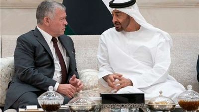 محمد بن زايد يستقبل العاهل الأردني في أبوظبي