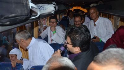 سفر حجاح القرعة ببني سويف والمحافظ يشدد على متابعتهم