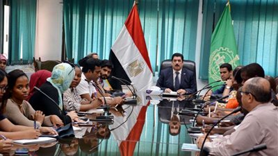 محافظ القليوبية يستقبل وفد المركز المصري الدولي للزراعة