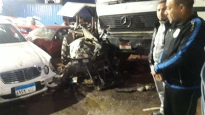 مصرع شخص وإصابة 7 آخرين في حادث بالمنيا