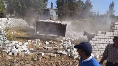 إزالة 54 حالة تعد على الأراضي الزراعية بالشرقية
