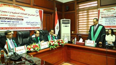 بالصور.. مناقشة رسالة دكتوراة بعنوان 