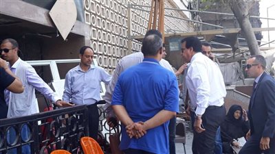 وزير التعليم العالي يتفقد حادث معهد الأورام