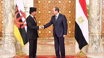 تفاصيل استقبال الرئيس السيسي لسلطان بروناي بقصر الاتحادية