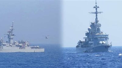 البحرية المصرية والفرنسية تنفذ تدريبًا بحريًا عابرًا بالبحر المتوسط