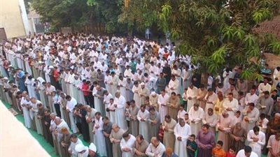 بالصور.. ساحات بني سويف تستقبل آلاف المواطنين لأداء صلاة عيد الأضحى