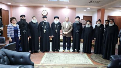 القيادات الكنسية ببني سويف يهنئون المحافظ بعيد الأضحى المبارك