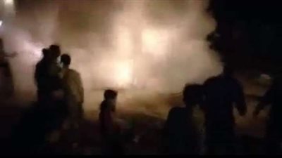 السيطرة على حريق بسيارتين بحلوان