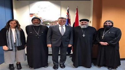 قنصل مصر في ملبورن يستقبل وكيل عام إيبارشية الكنيسة القبطية بالمدينة