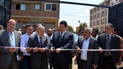 محافظ القليوبية يفتتح محطتي صرف صحي بقليوب