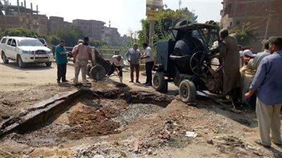 إصلاح كوبري عبودة بشبين القناطر