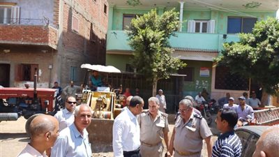 إزالة ١٠٥ حالة تعد على أملاك الدولة والأراضي الزراعية بالقليوبية