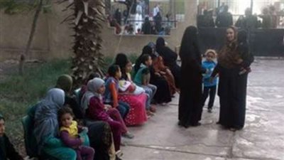 بالصور.. إقبال شديد من السيدات على لجان «نزلة الخيال» بالشرقية