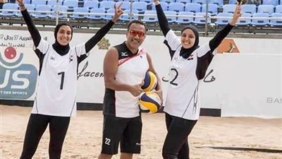 سيدات مصر للطائرة الشاطئية يتوجن بذهبية دورة الألعاب الإفريقية