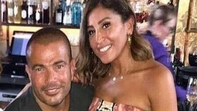 شاهد.. عمرو دياب ودينا الشربيني يرقصان على أغنية 