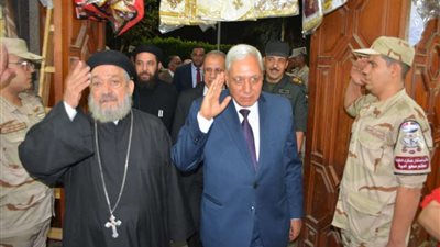 محافظ الدقهلية يشهد الاحتفال بذكرى مولد الشهيد مارجرجس بميت دمسيس