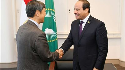 السيسي يستقبل رئيس الوكالة اليابانية للتعاون الدولي