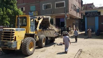 حملات نظافة مكبرة  بقرى مركز ملوي بالمنيا