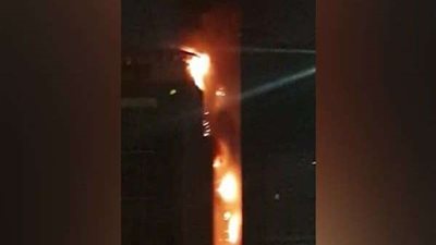 حريق هائل بشارع التسعين بالقاهرة الجديدة.. و10 سيارات إطفاء تتجه لموقع الحادث