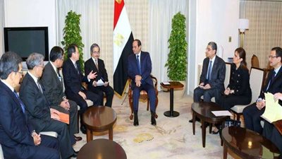 شريك استراتيجي.. السيسي يلتقي رئيس مجلس إدارة شركة ميتسوبيشي اليابانية