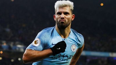 أجويرو يقود مانشستر سيتي أمام برايتون