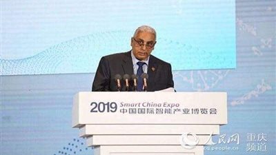 نص كلمة سفير مصر في بكين بالجلسة الرئيسية لمعرض الصين الذكي