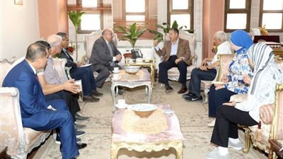 محافظ بني سويف يبحث التعاون مع 
