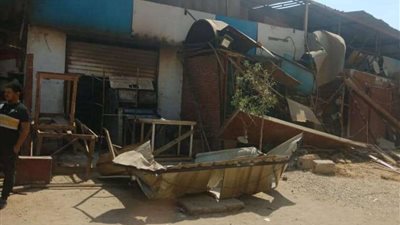 محافظة الجيزة تزيل 30 كشك مخالف بمنطقة المجزر الآلي بحي الهرم