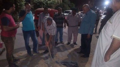 هبوط أرضي مفاجئ بطريق 