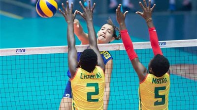 البرازيل  تهزم الكاميرون 3/0   فى بطولة العالم لناشئات الطائرة