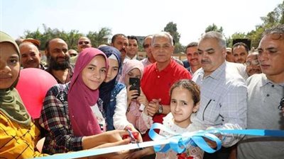 محافظ المنوفية يفتتح مدرسة ثانوية جديدة بالمحافظة