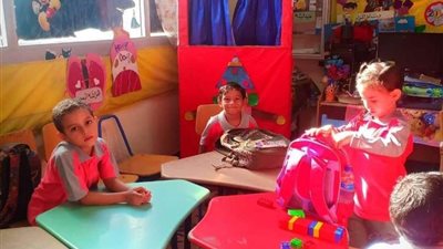 بالصور.. بدء الدراسة بمراحل رياض الأطفال والابتدائي بالقليوبية